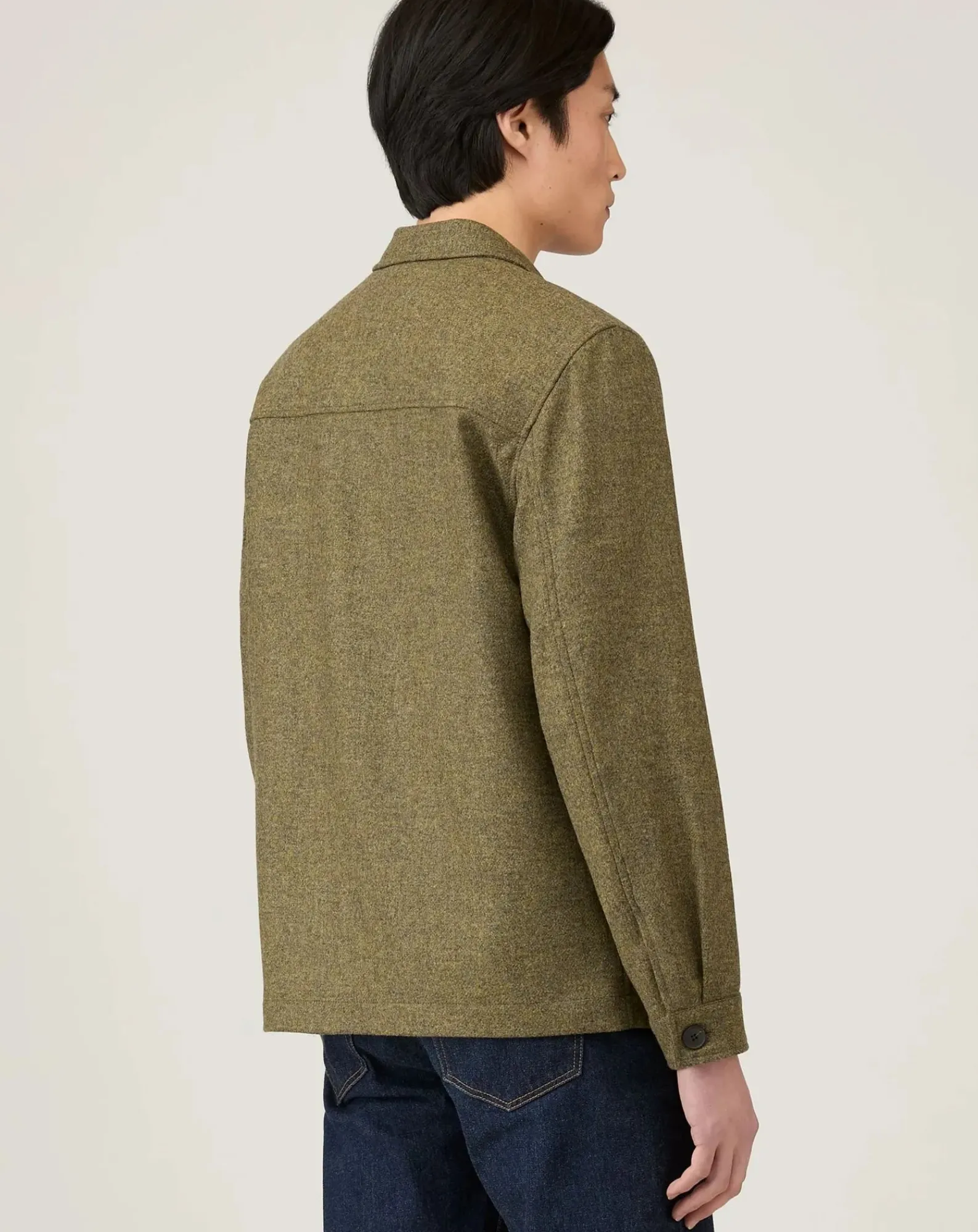 Sunspel Vestes, Manteaux-Wool Jacket Vert kaki