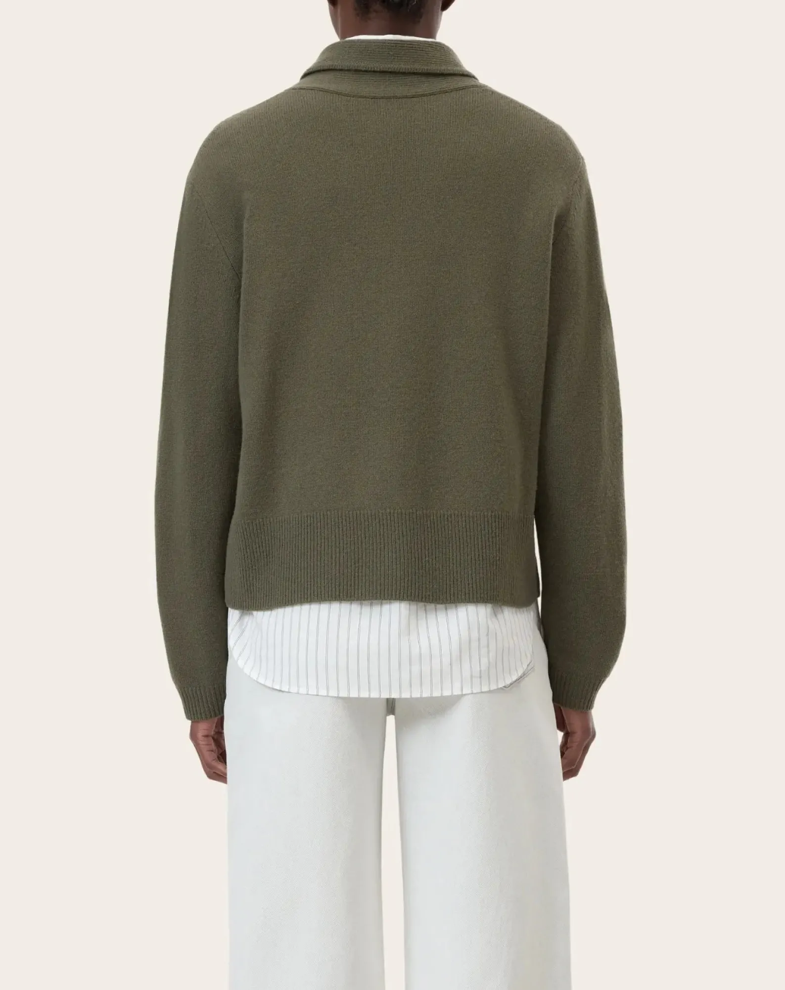 Closed Pulls, Gilets-Wool lavallière neck sweater Vert