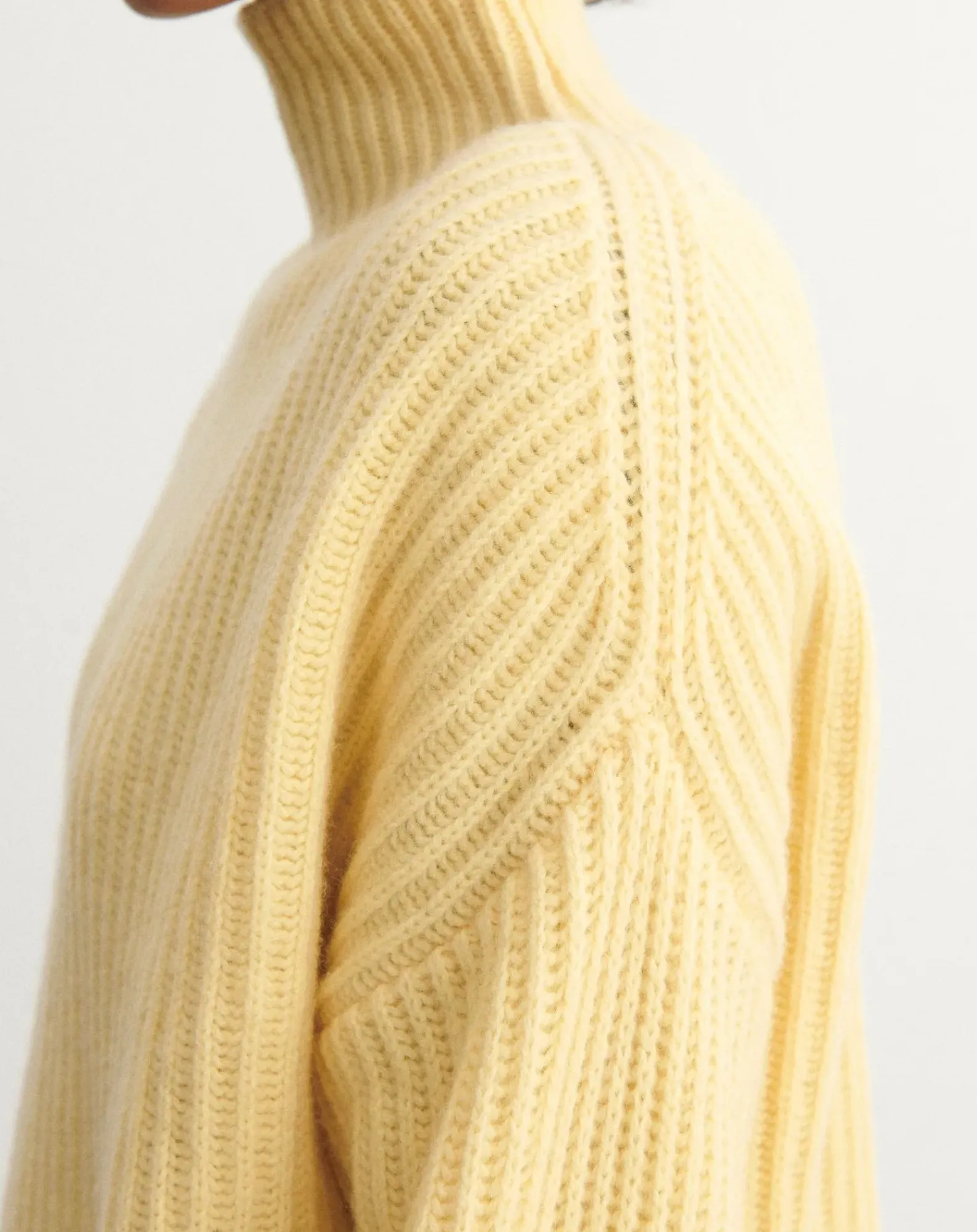 FUB Pulls, Gilets-Wool Ribbed Sweater - Women's Collection Jaune