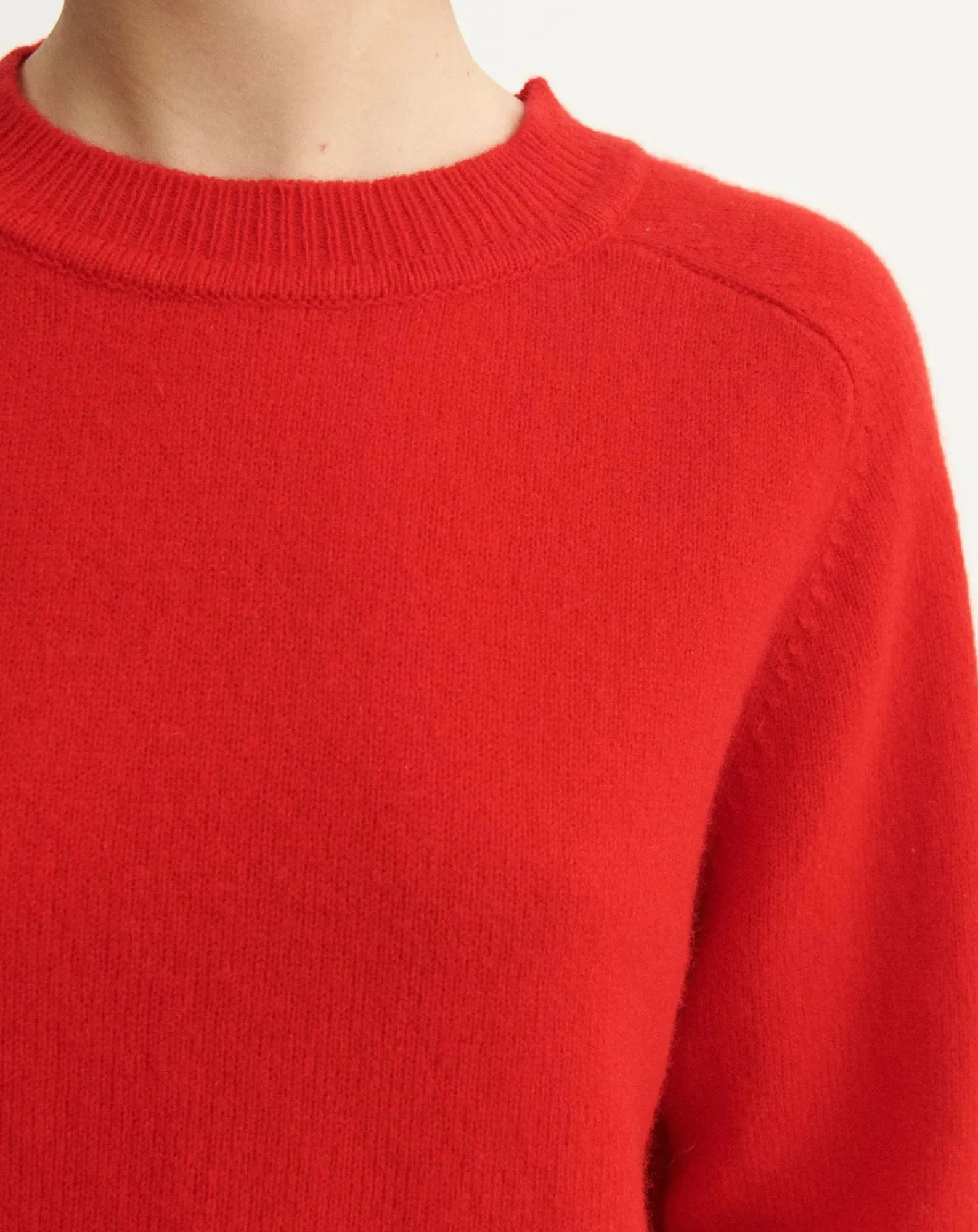 FUB Pulls, Gilets-Wool Round Neck Sweater - Women's Collection Rouge