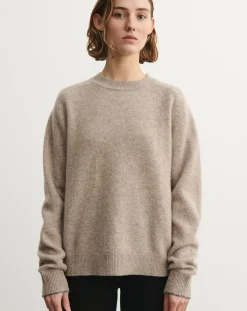 FUB Pulls, Gilets-Wool Round Neck Sweater - Women's Collection Beige