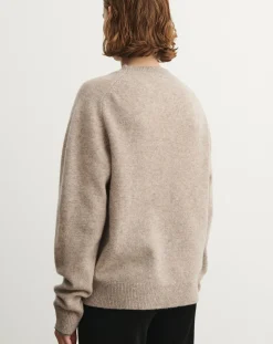 FUB Pulls, Gilets-Wool Round Neck Sweater - Women's Collection Beige