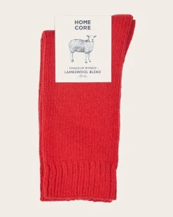 Homecore Chaussettes, Sous-Vêtements-Wool socks Rouge