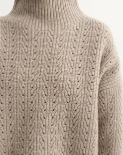 FUB Pulls, Gilets-Wool Structure Sweater - Women's Collection Beige
