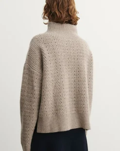 FUB Pulls, Gilets-Wool Structure Sweater - Women's Collection Beige