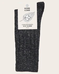 Homecore Chaussettes, Sous-Vêtements-Wool-Silk Socks Gris anthracite