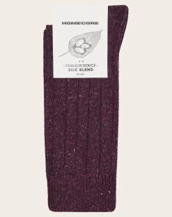 Homecore Chaussettes, Sous-Vêtements-Wool-Silk Socks Violet