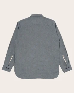 Universal Works Chemises-Work shirt Bleu marine