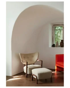 & Tradition Chaises, Tabourets-Wulff ATD3 Ottoman - Oak Legs Chêne
