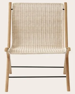 & Tradition Fauteuils, Canapés-X HM10 lounge chair, Hvidt & Mølgaard Naturel