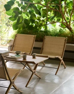 & Tradition Fauteuils, Canapés-X HM10 lounge chair, Hvidt & Mølgaard Naturel