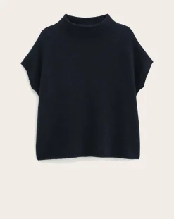 Filippa K Pulls, Gilets-Ximena stand-up collar sweater in Yak wool Noir
