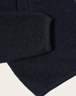 Universal Works Vestes, Manteaux-Zipped Bomber Bleu marine