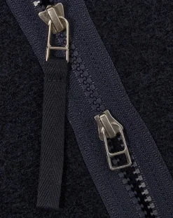 Universal Works Vestes, Manteaux-Zipped Liner Jacket Bleu marine
