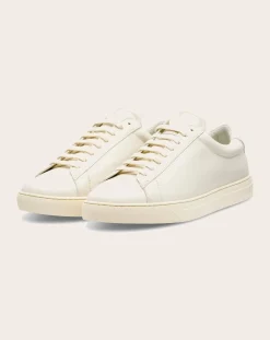 Zespà Baskets-ZSP4 Leather Low Sneaker Ecru