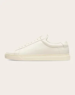 Zespà Baskets-ZSP4 Leather Low Sneaker Ecru