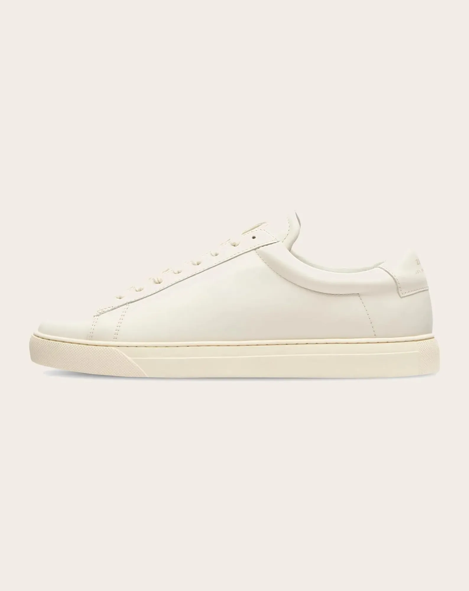 Zespà Baskets-ZSP4 Leather Low Sneaker Ecru